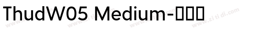 ThudW05 Medium字体转换